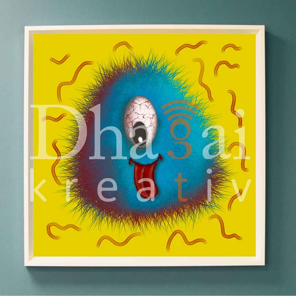 Digital Art Monster Kids Room Design